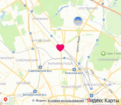 На карте