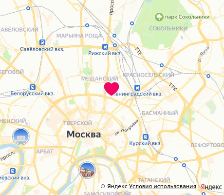На карте
