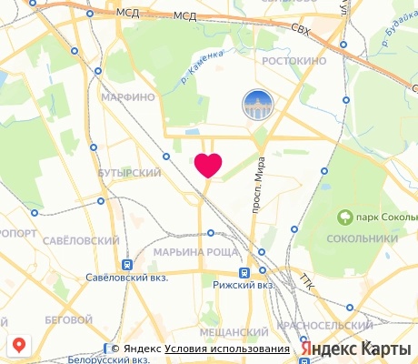 На карте