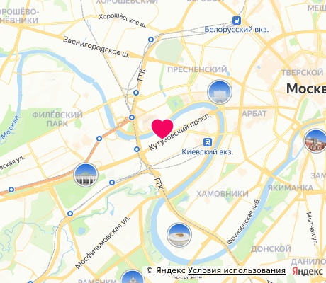 На карте
