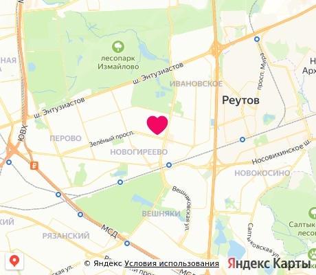 На карте