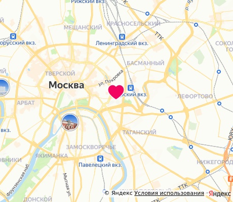 На карте