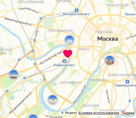 На карте