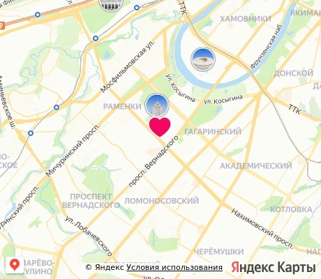 На карте