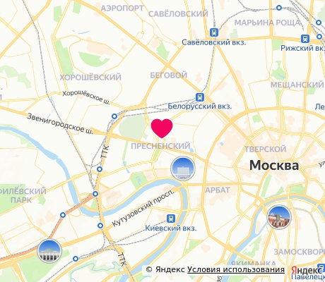 На карте