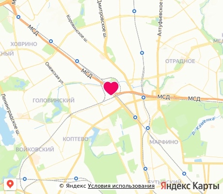 На карте