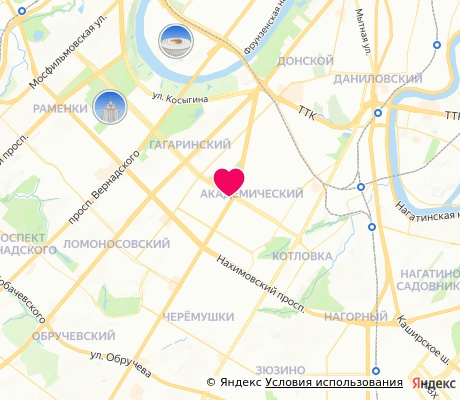 На карте