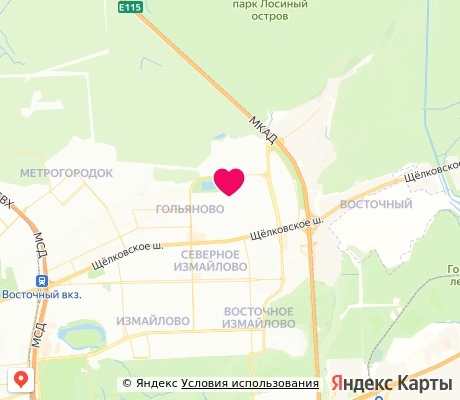 На карте