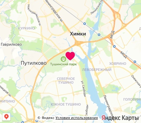 На карте