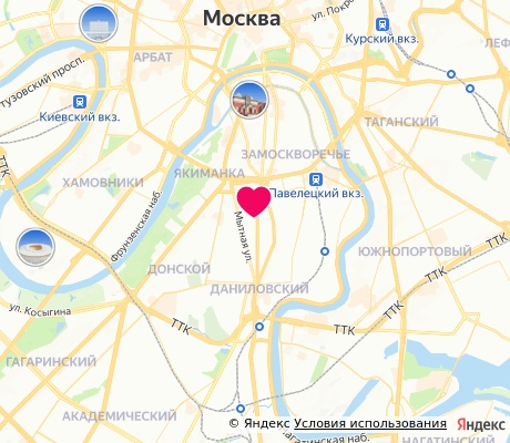 На карте