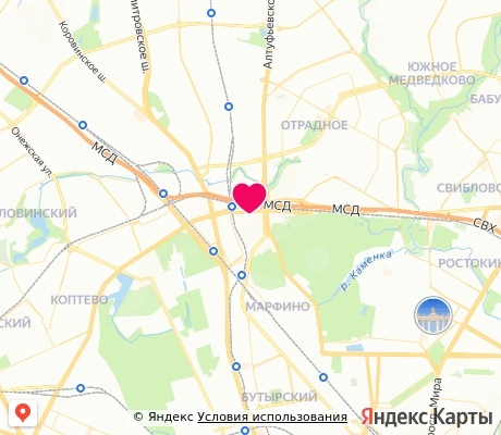 На карте