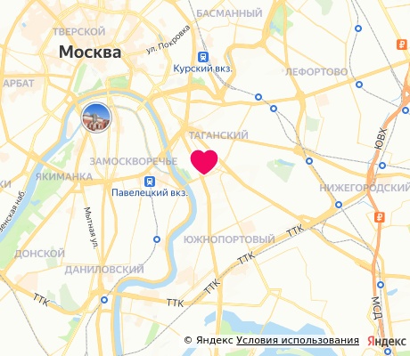 На карте