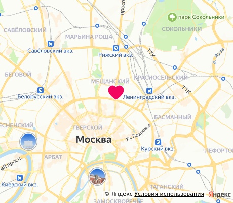 На карте