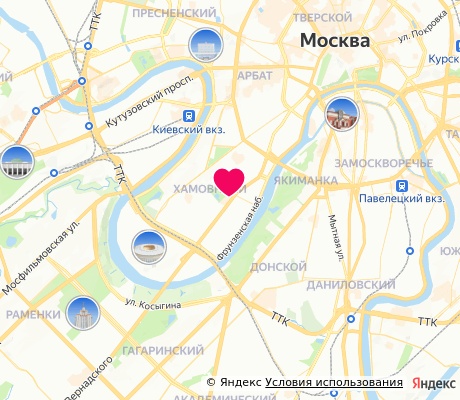 На карте