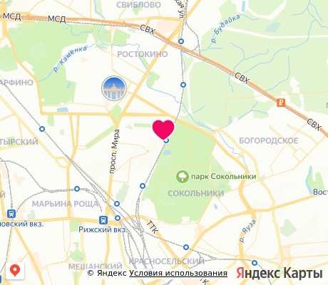 На карте