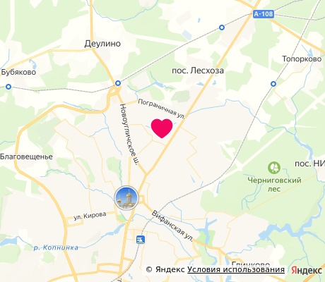 На карте