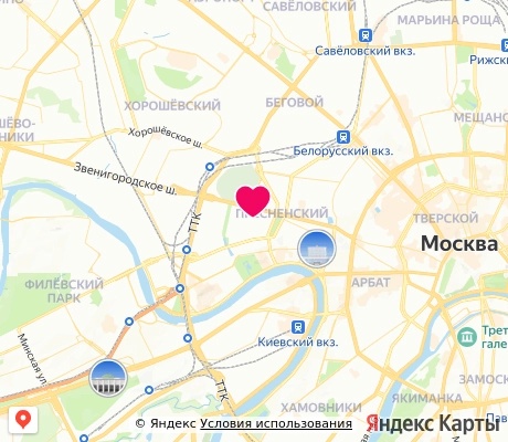 На карте