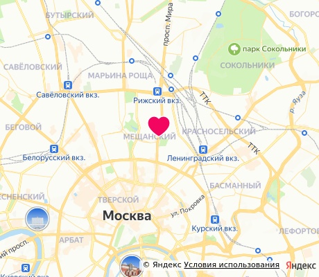 На карте