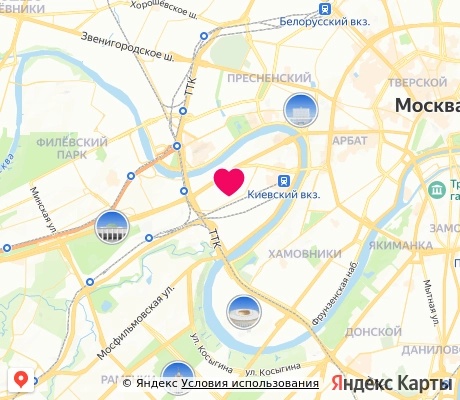 На карте