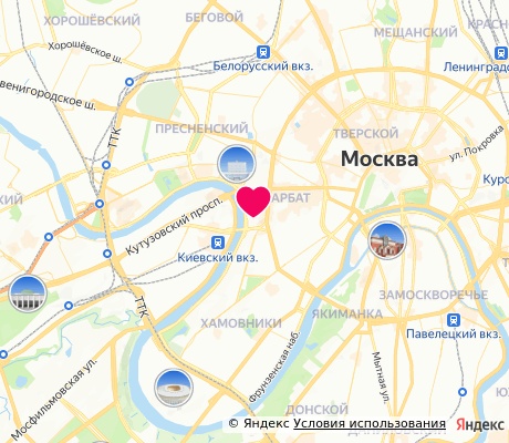 На карте