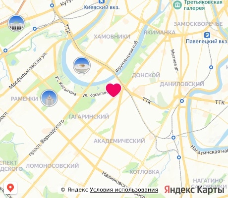 На карте