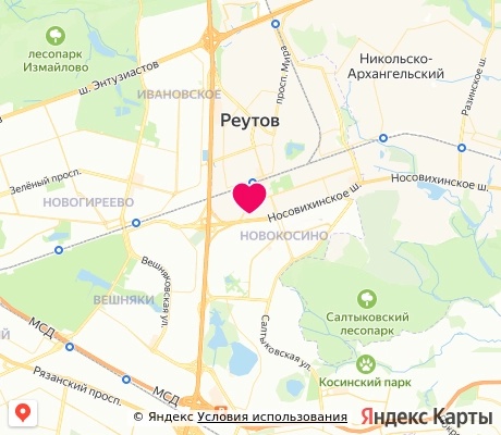 На карте